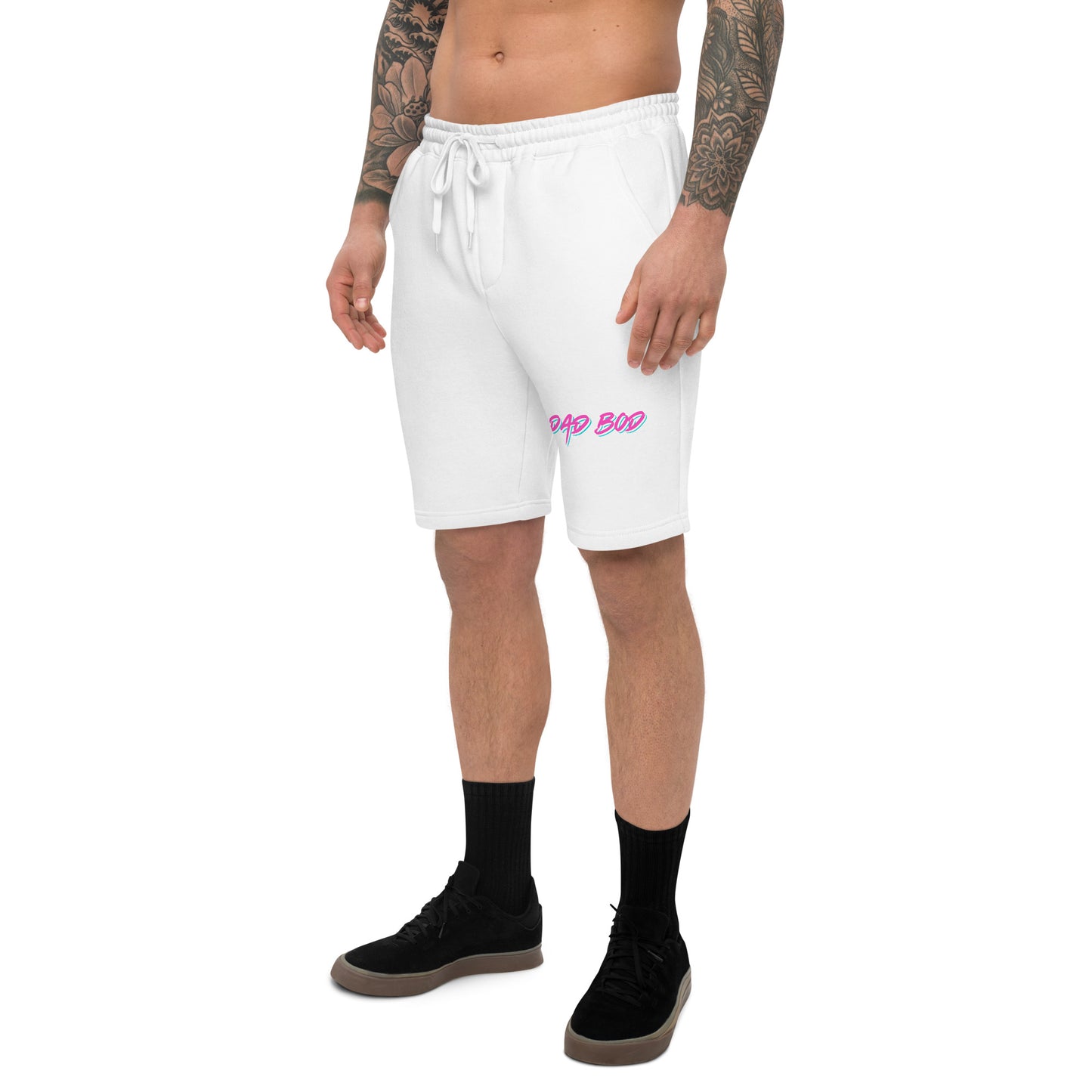 Retro Dad Bod Men's fleece shorts