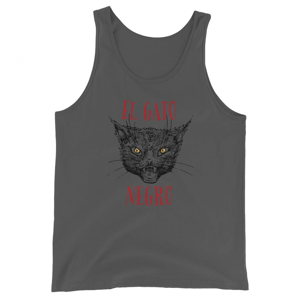 El Gato Negro illustration Unisex Tank Top