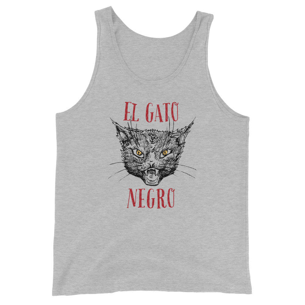 El Gato Negro illustration Unisex Tank Top