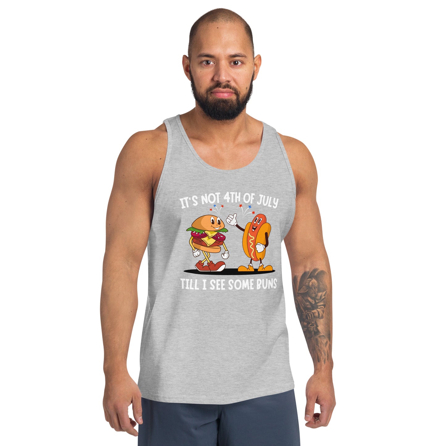 It's not 4th of July till I see some BUNS Men's Tank Top
