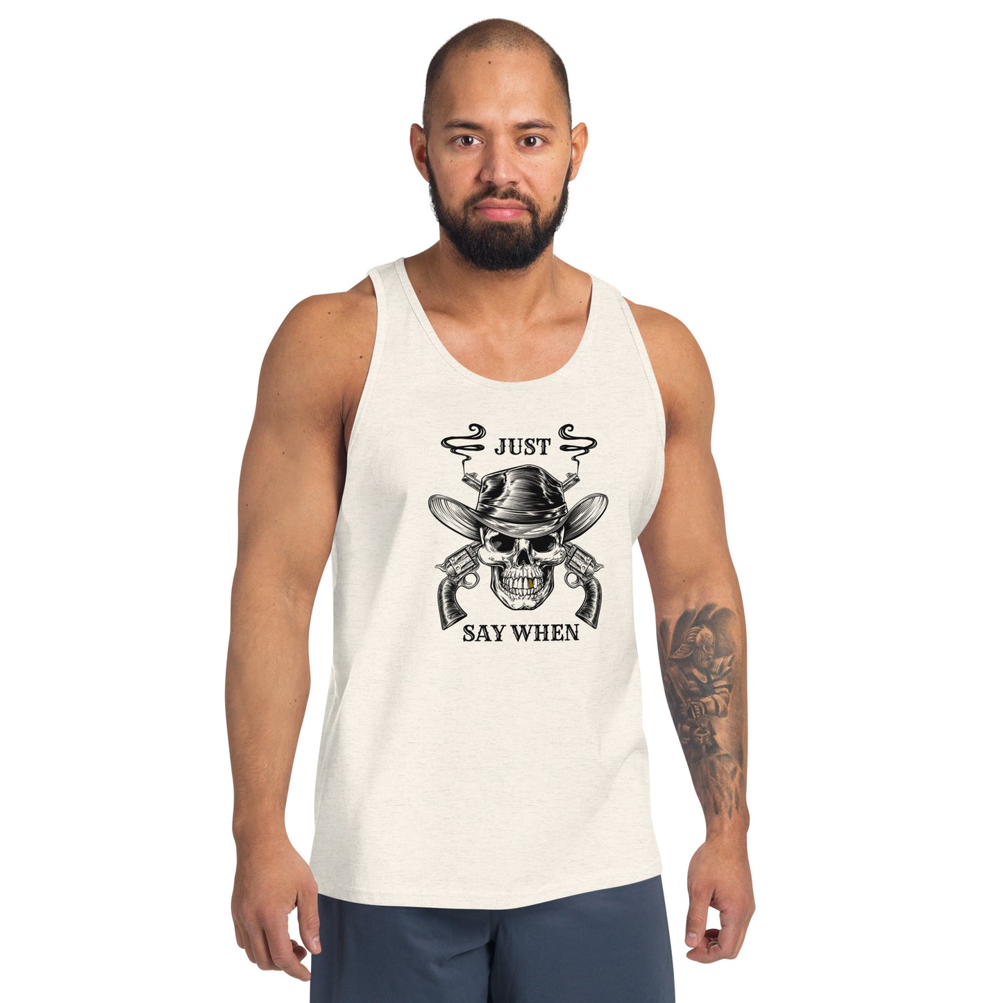 Just Say When Cowboy Unisex Tank Top