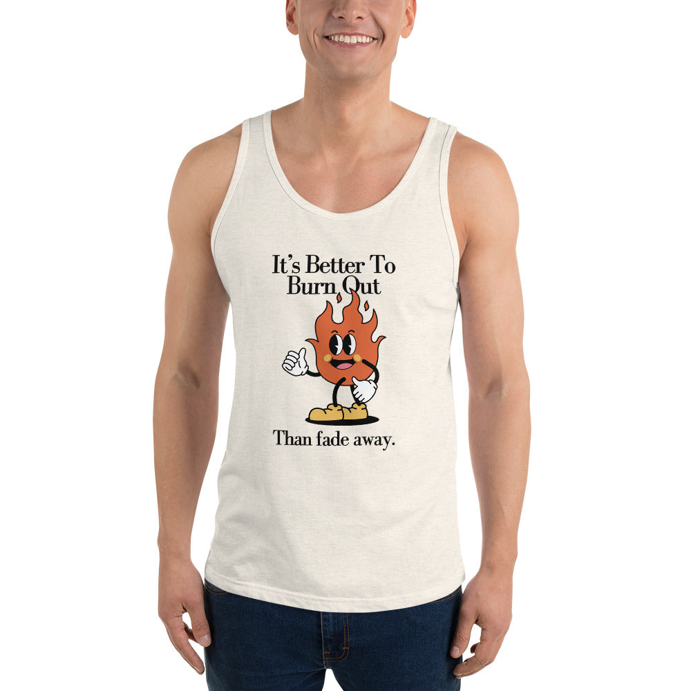 Burn Out Fade Away Men's Tank Top