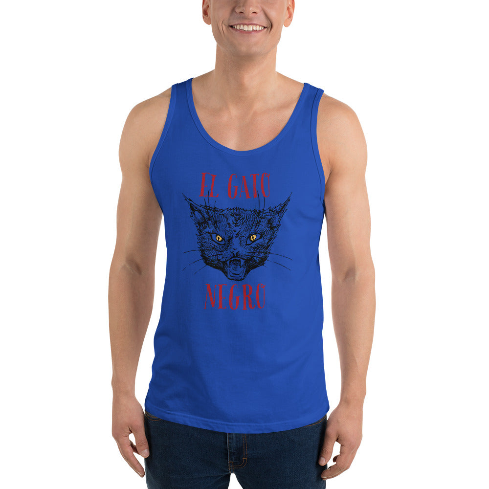 El Gato Negro illustration Unisex Tank Top