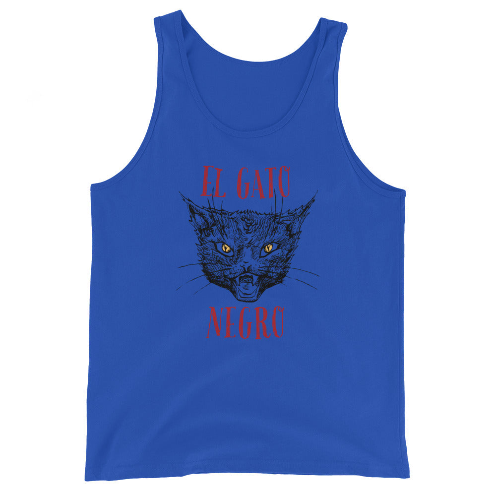 El Gato Negro illustration Unisex Tank Top