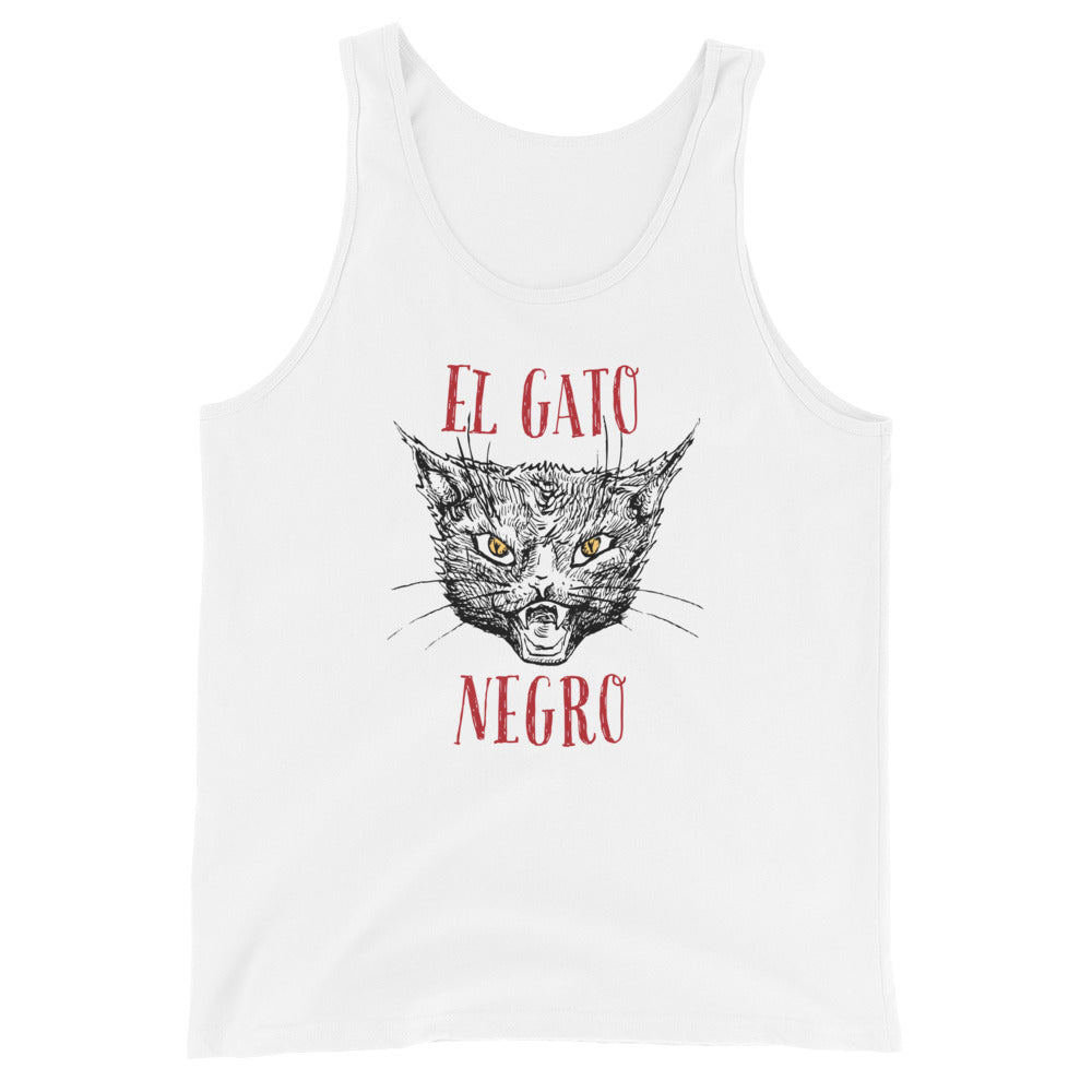 El Gato Negro illustration Unisex Tank Top