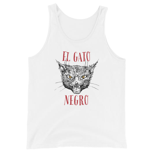 El Gato Negro illustration Unisex Tank Top