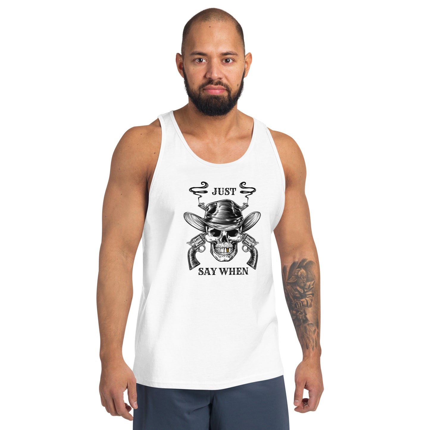 Just Say When Cowboy Unisex Tank Top