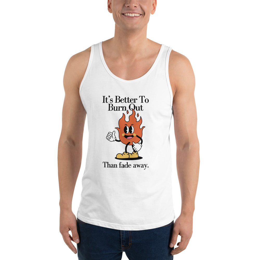 Burn Out Fade Away Men's Tank Top