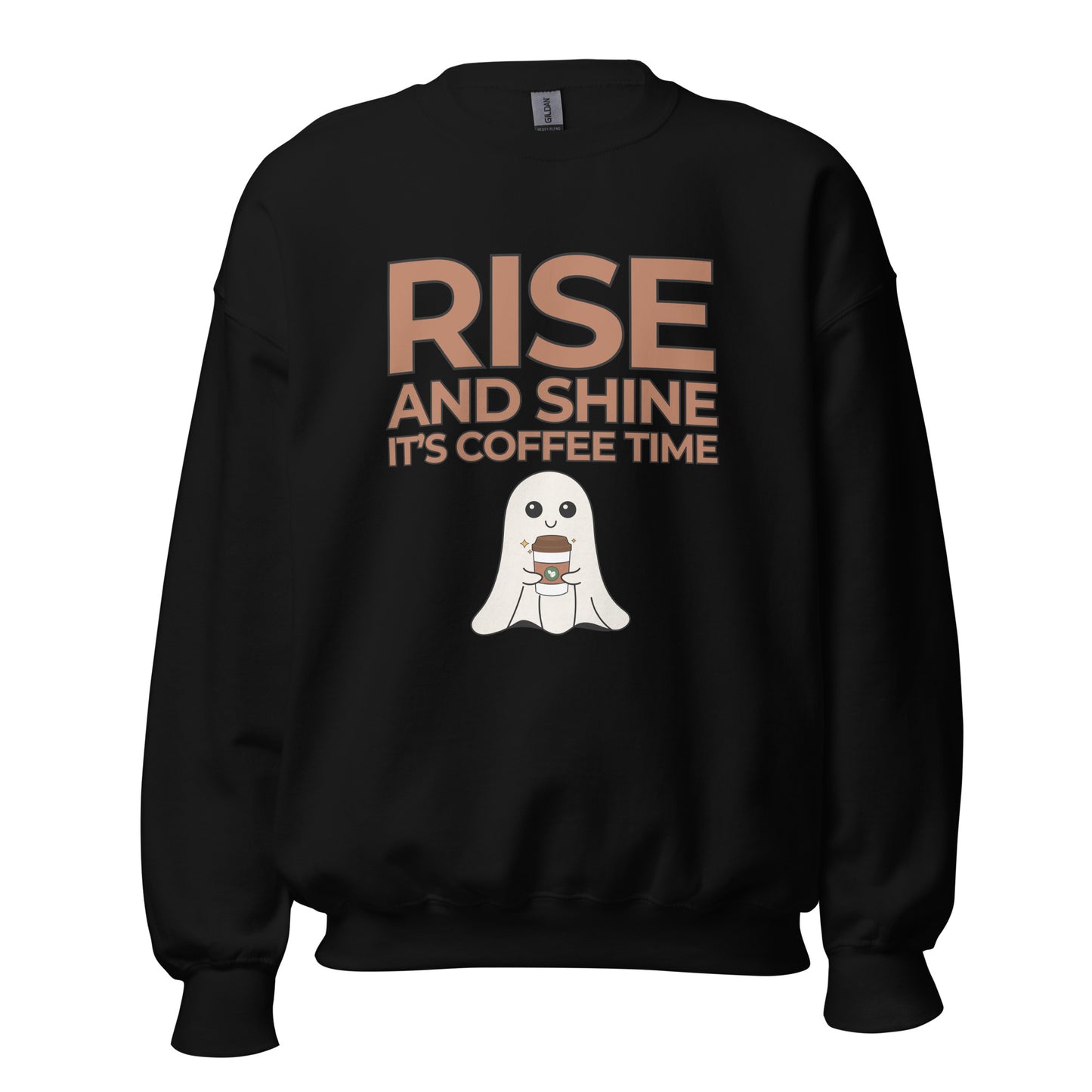 Rise and Shine It's Coffee Time Boo Unisex Sweatshirt