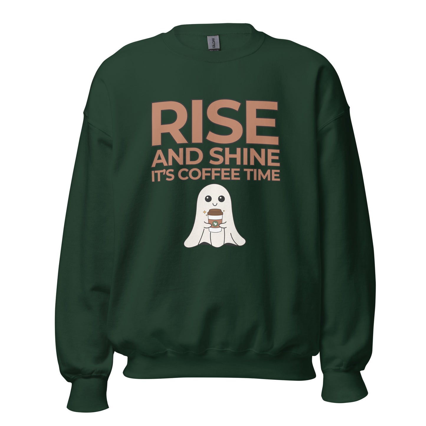 Rise and Shine It's Coffee Time Boo Unisex Sweatshirt