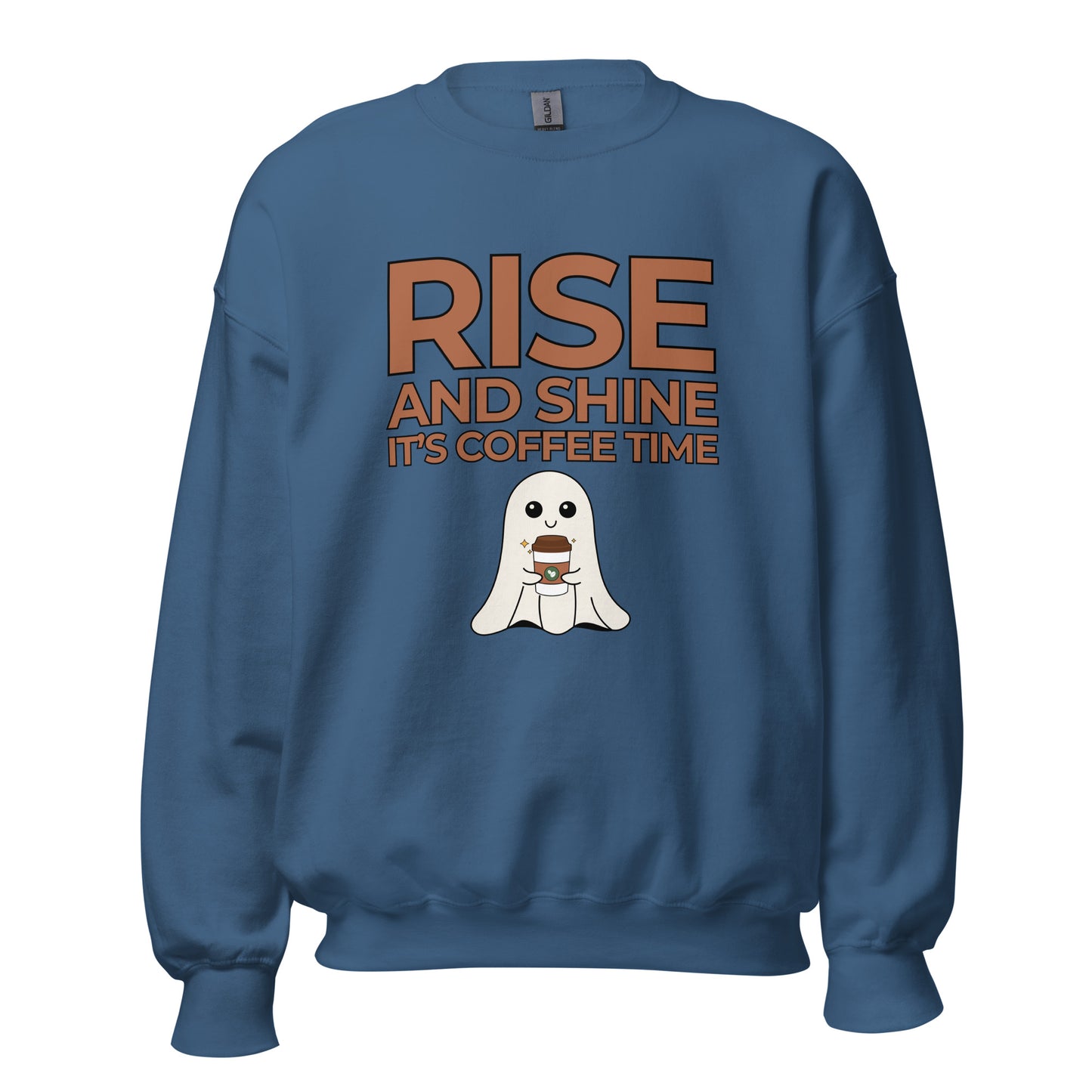Rise and Shine It's Coffee Time Boo Unisex Sweatshirt