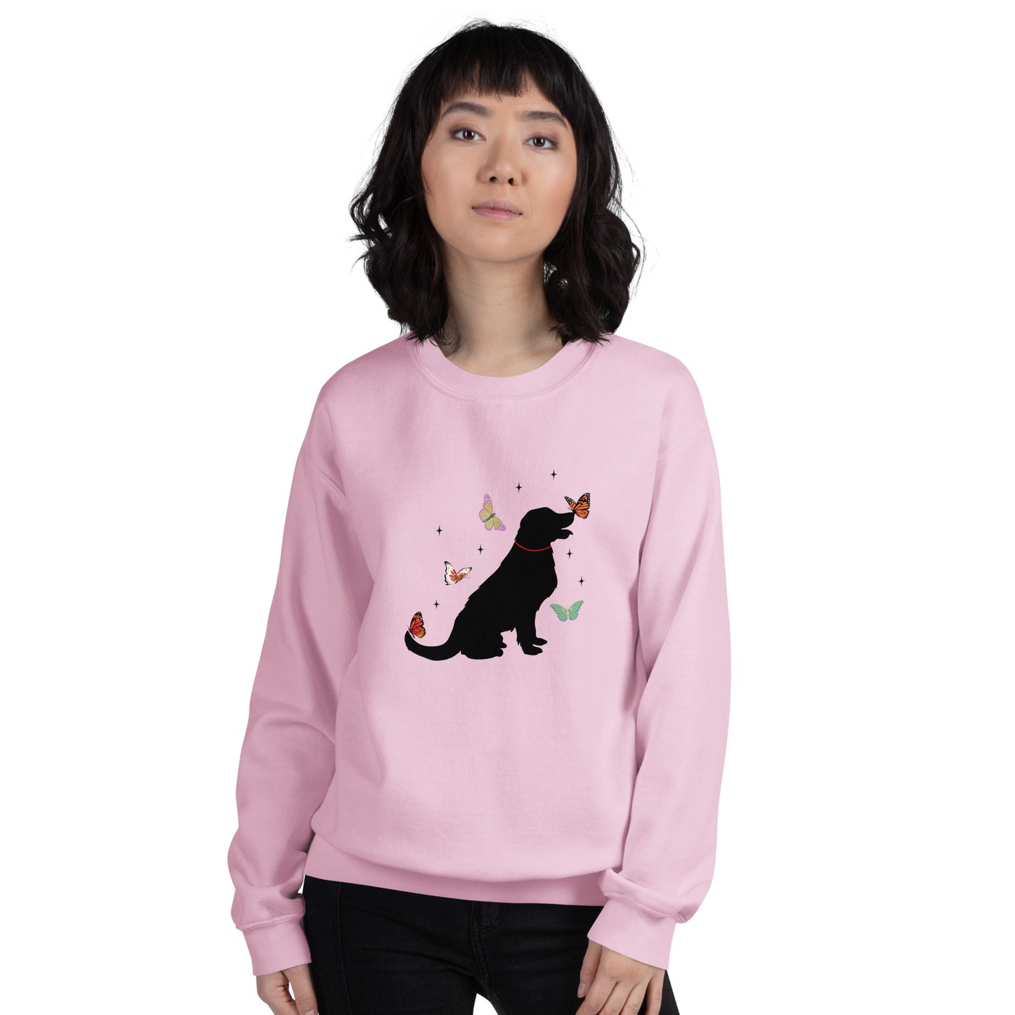Lovely Labrador Butterflies Unisex Sweatshirt