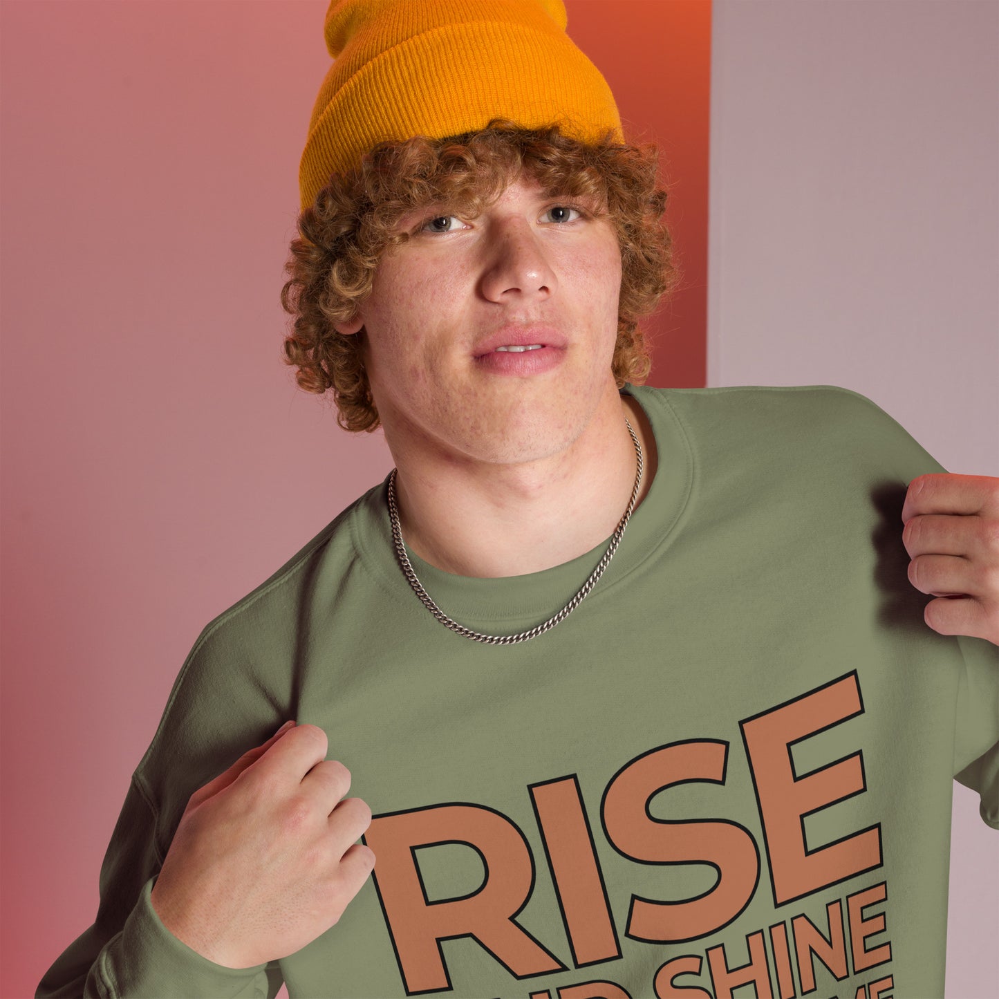 Rise and Shine It's Coffee Time Boo Unisex Sweatshirt