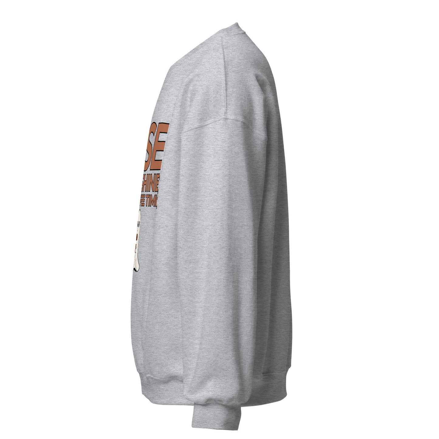 Rise and Shine It's Coffee Time Boo Unisex Sweatshirt