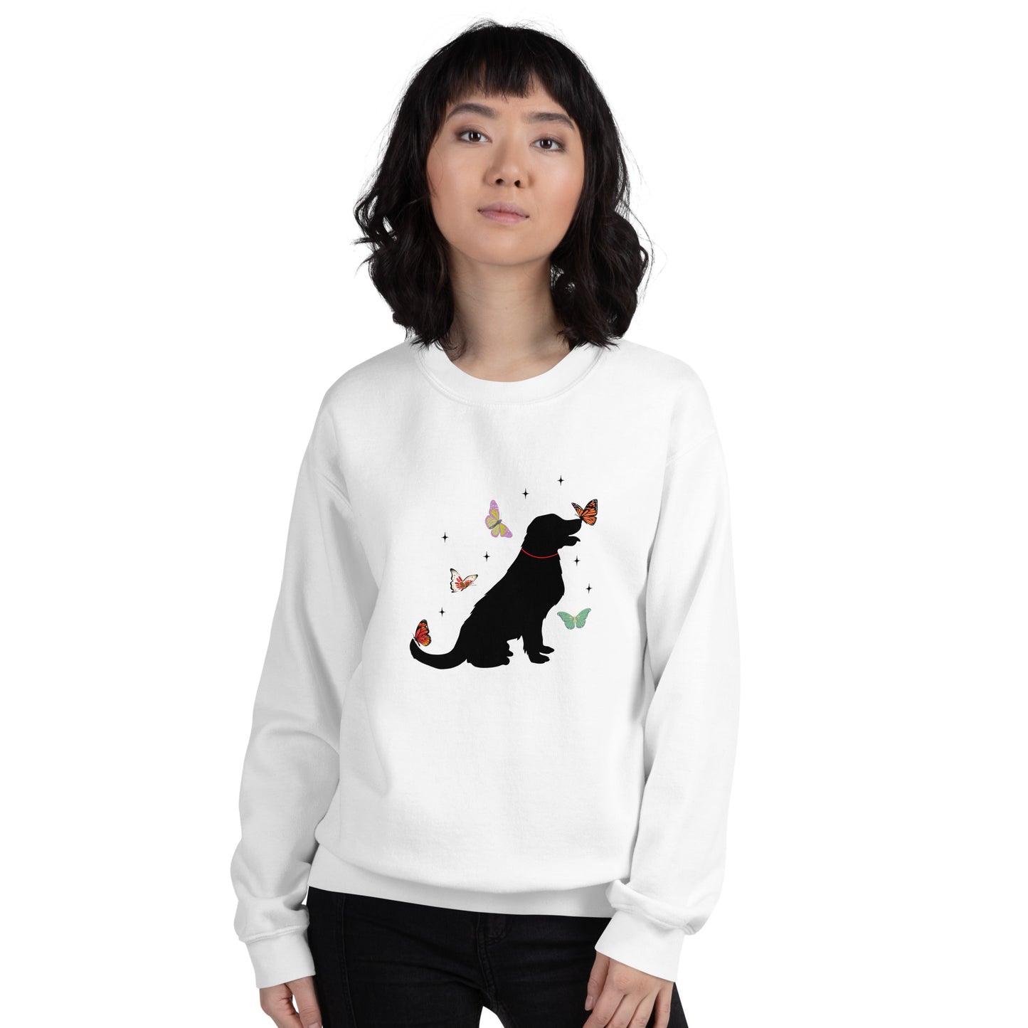 Lovely Labrador Butterflies Unisex Sweatshirt