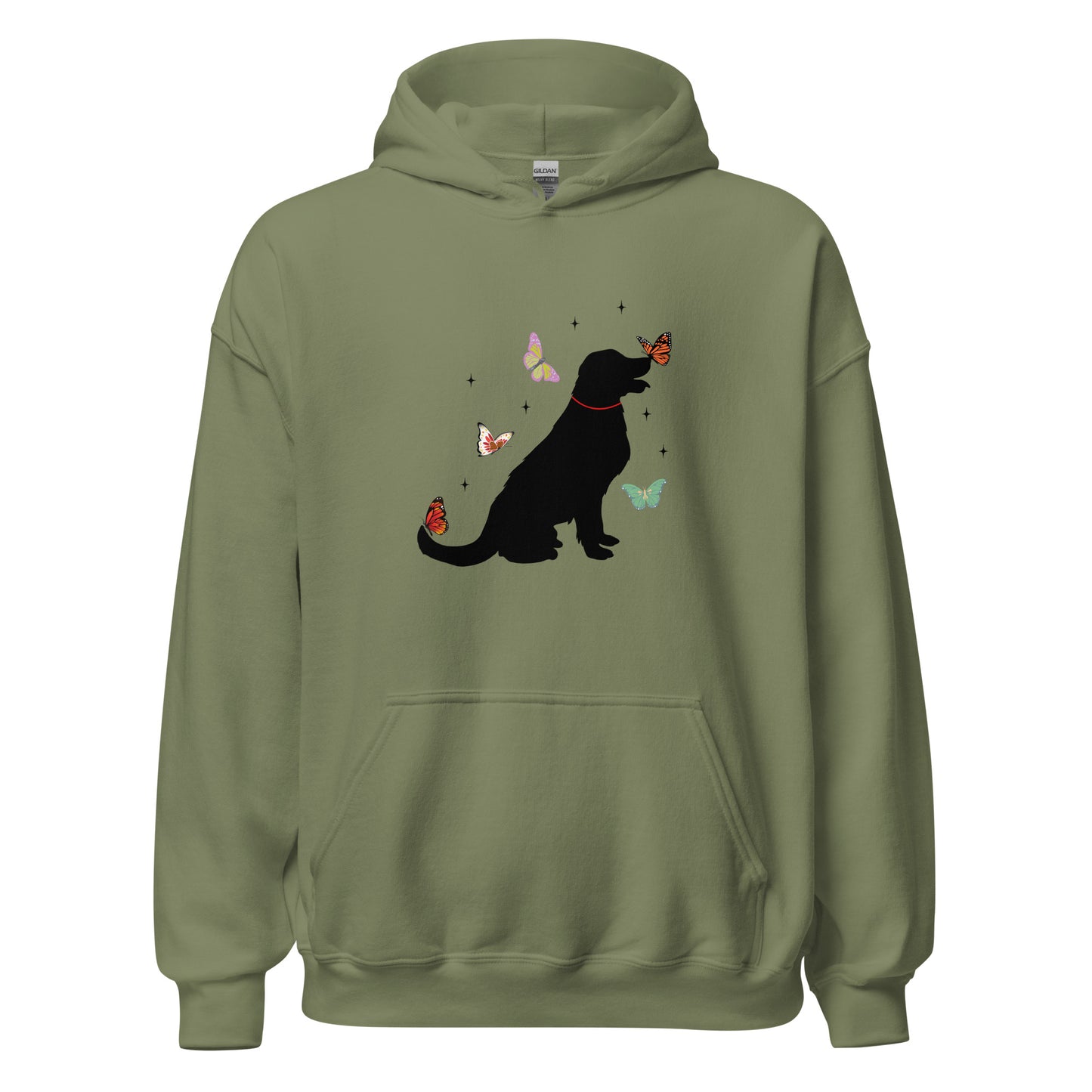 Lovely Labrador Butterflies Unisex Hoodie