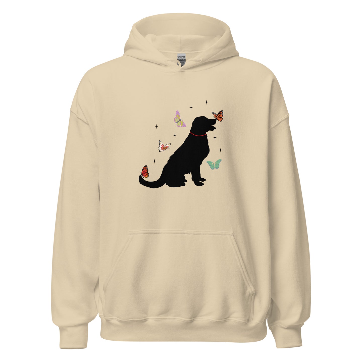 Lovely Labrador Butterflies Unisex Hoodie