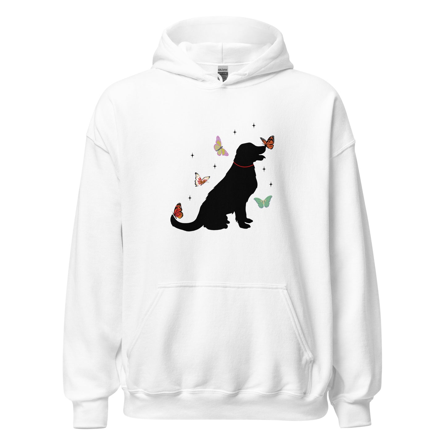 Lovely Labrador Butterflies Unisex Hoodie