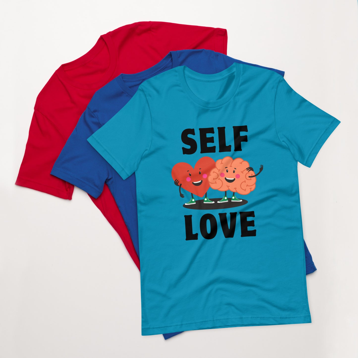 Mental Health Heart Mind Self Love Unisex t-shirt