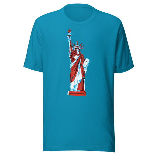Lady Liberty Came to Party Unisex t-shirt