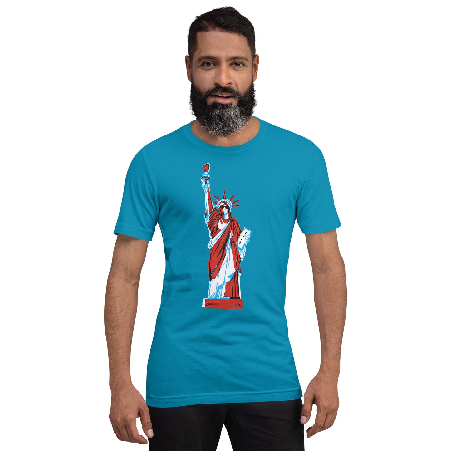 Lady Liberty Came to Party Unisex t-shirt