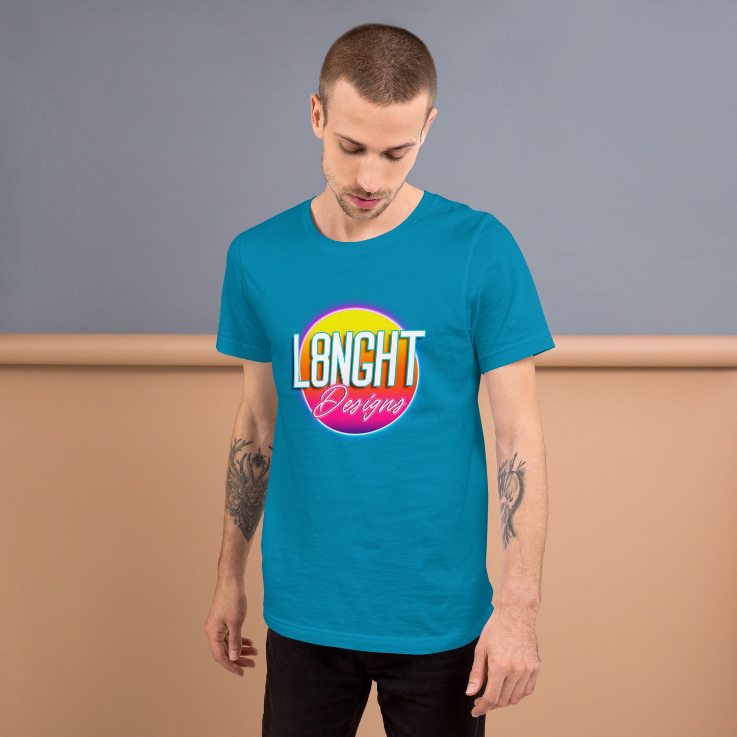L8NGHT 3D neon logo Unisex t-shirt