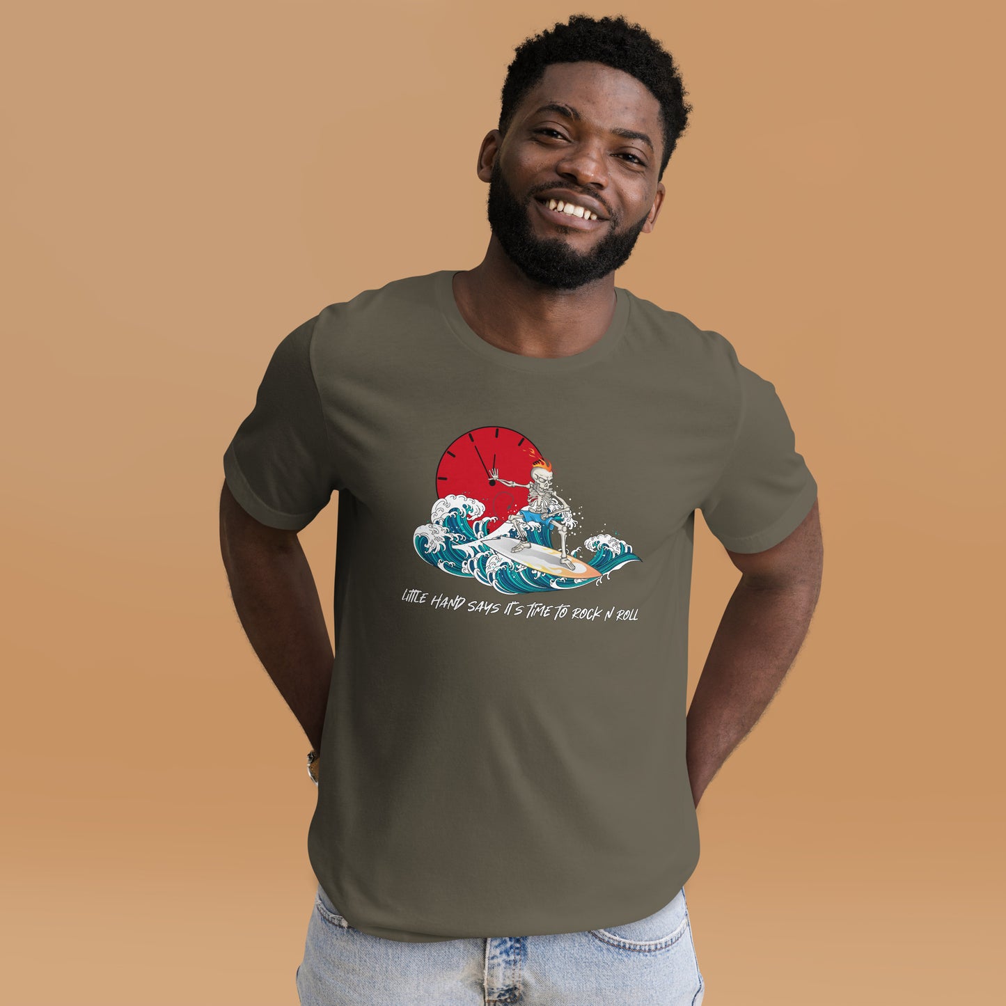 Little hand says it's time to Rock N Roll Unisex t-shirt