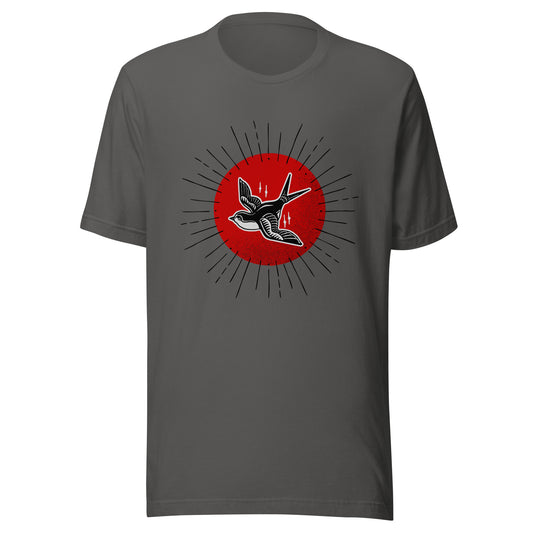 Red Sun Sparrow Unisex t-shirt
