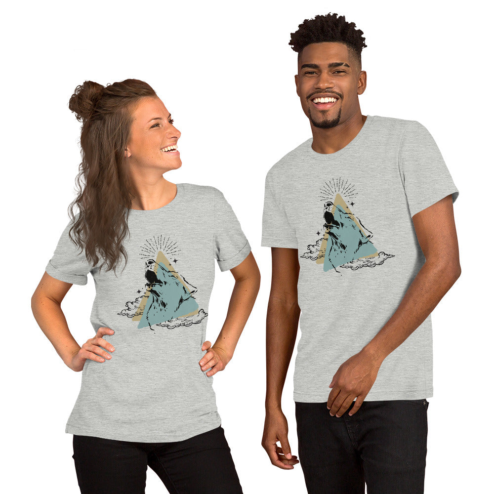 Abstract Layered Howling Wolf Unisex t-shirt
