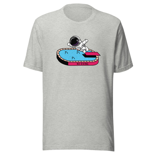 NO DIVING astronaut fun Unisex t-shirt