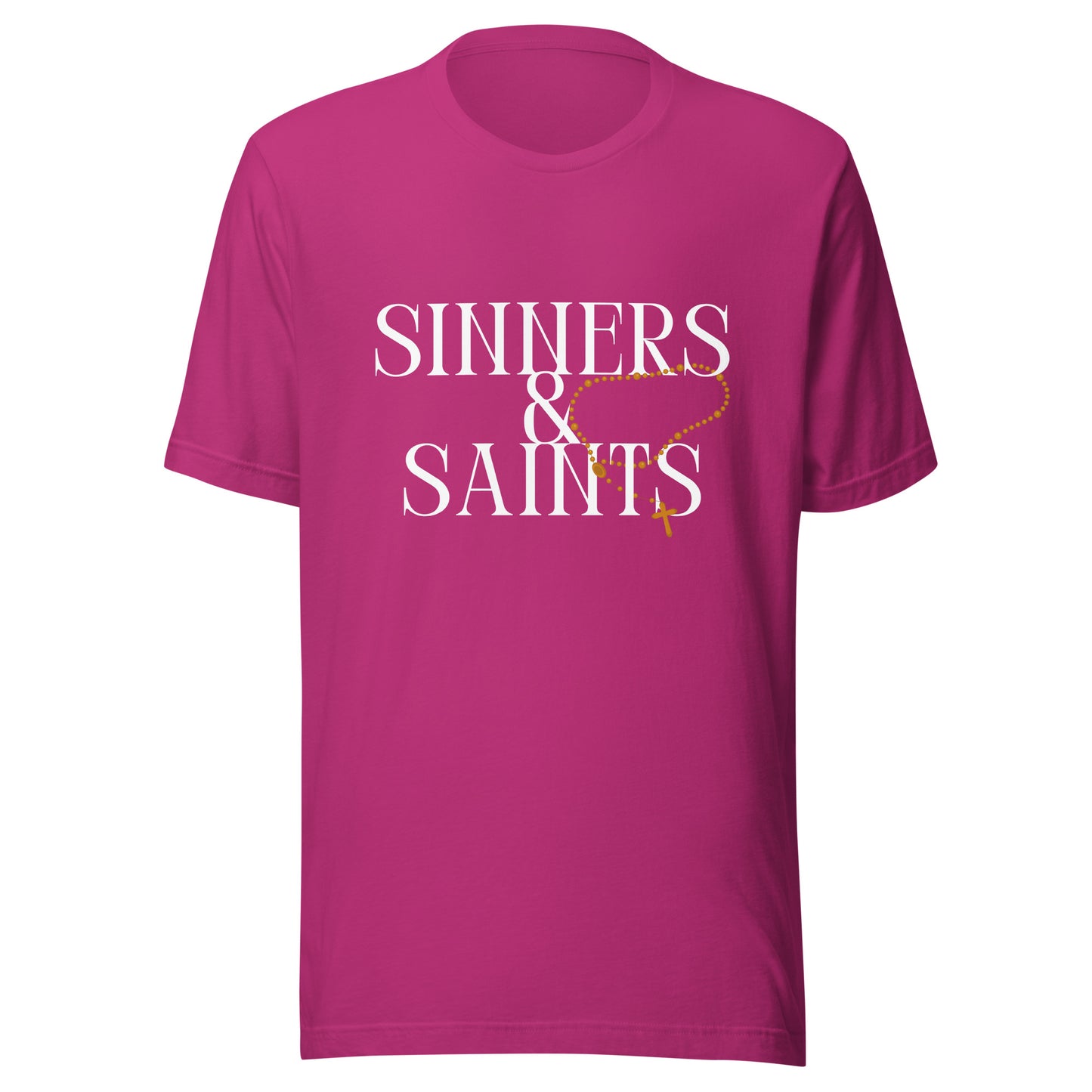 Sinners & Saints rosary Unisex t-shirt