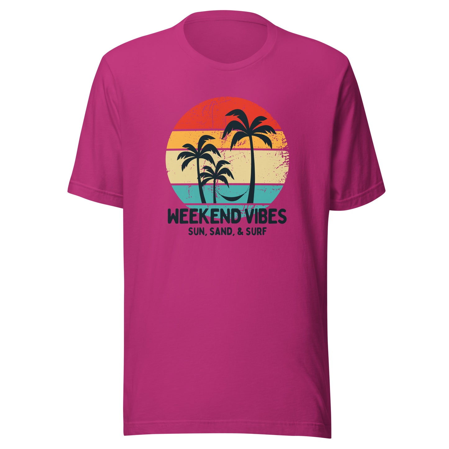 Weekend Vibes Sun Sand Surf Unisex t-shirt