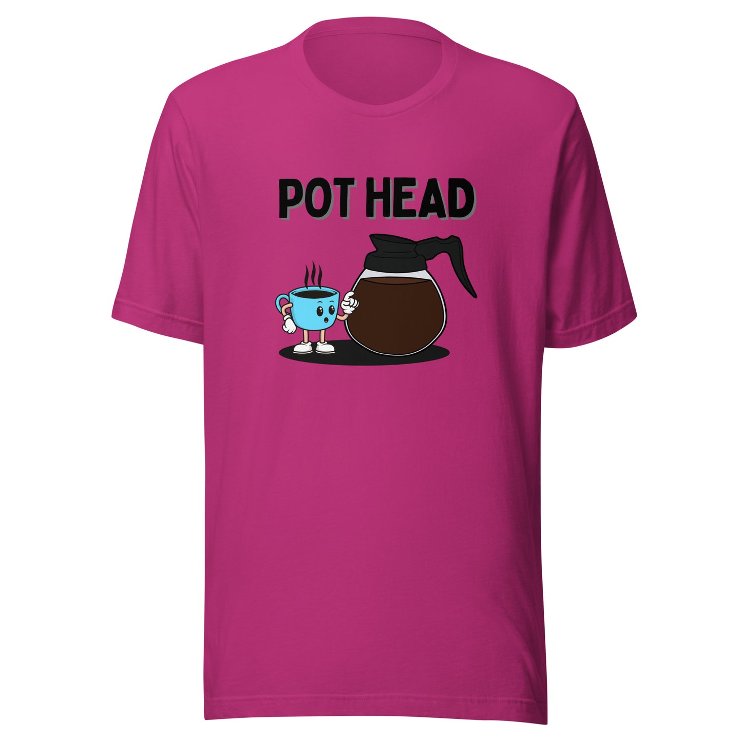 Coffee Pot Head Unisex t-shirt