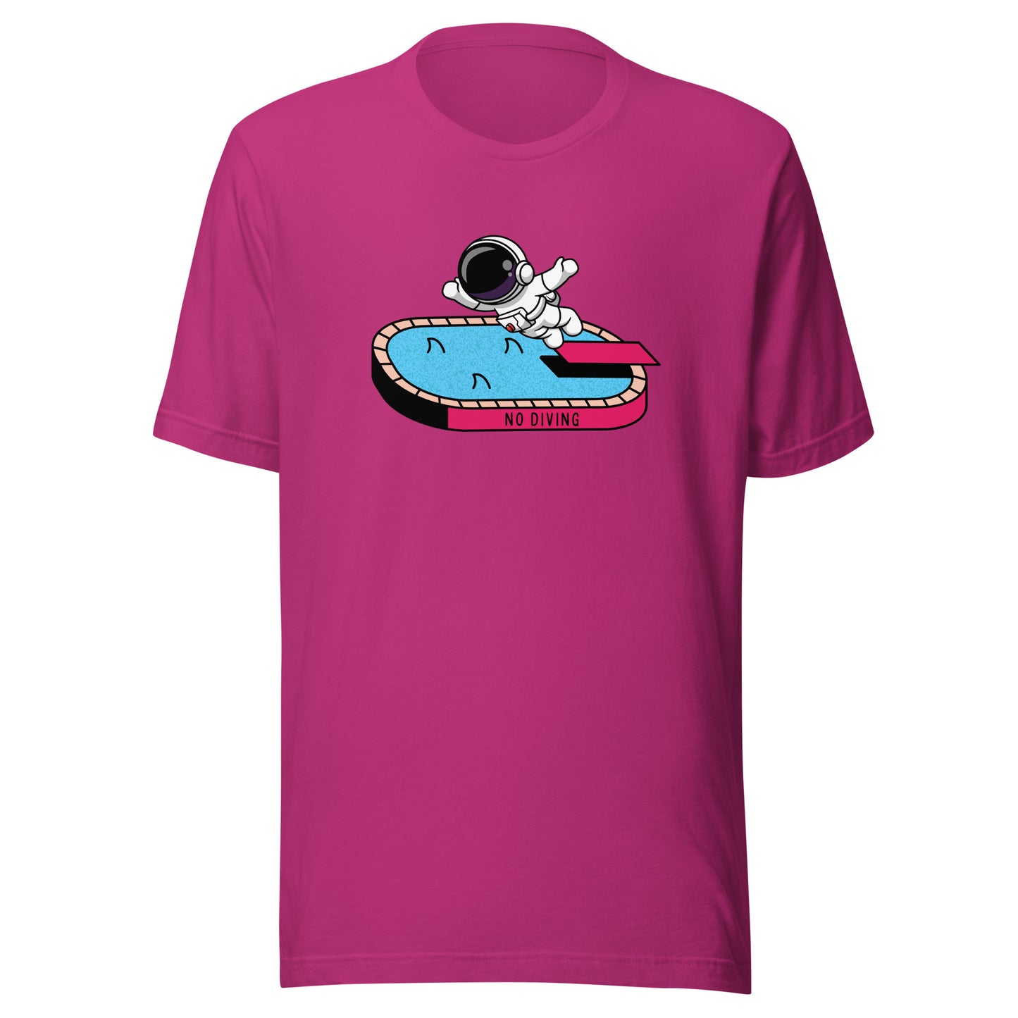 NO DIVING astronaut fun Unisex t-shirt