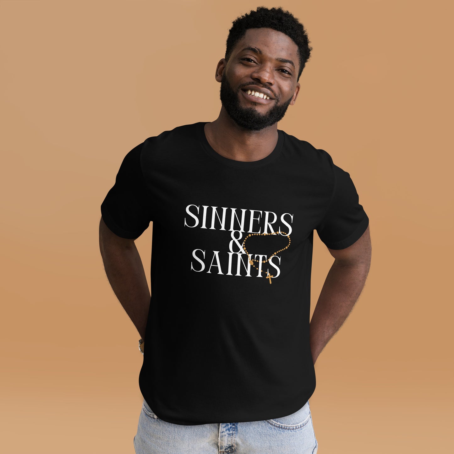 Sinners & Saints rosary Unisex t-shirt
