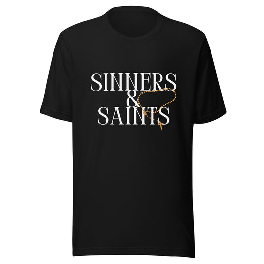 Sinners & Saints rosary Unisex t-shirt
