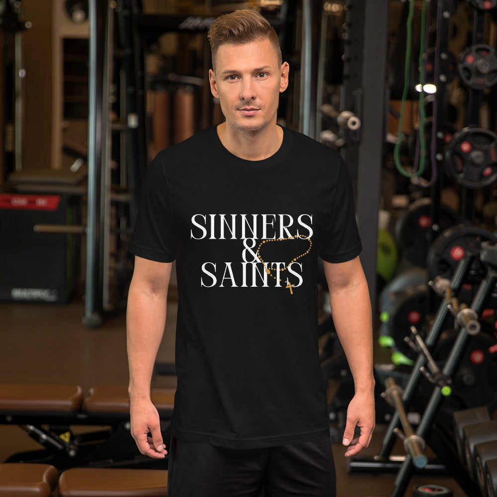 Sinners & Saints rosary Unisex t-shirt