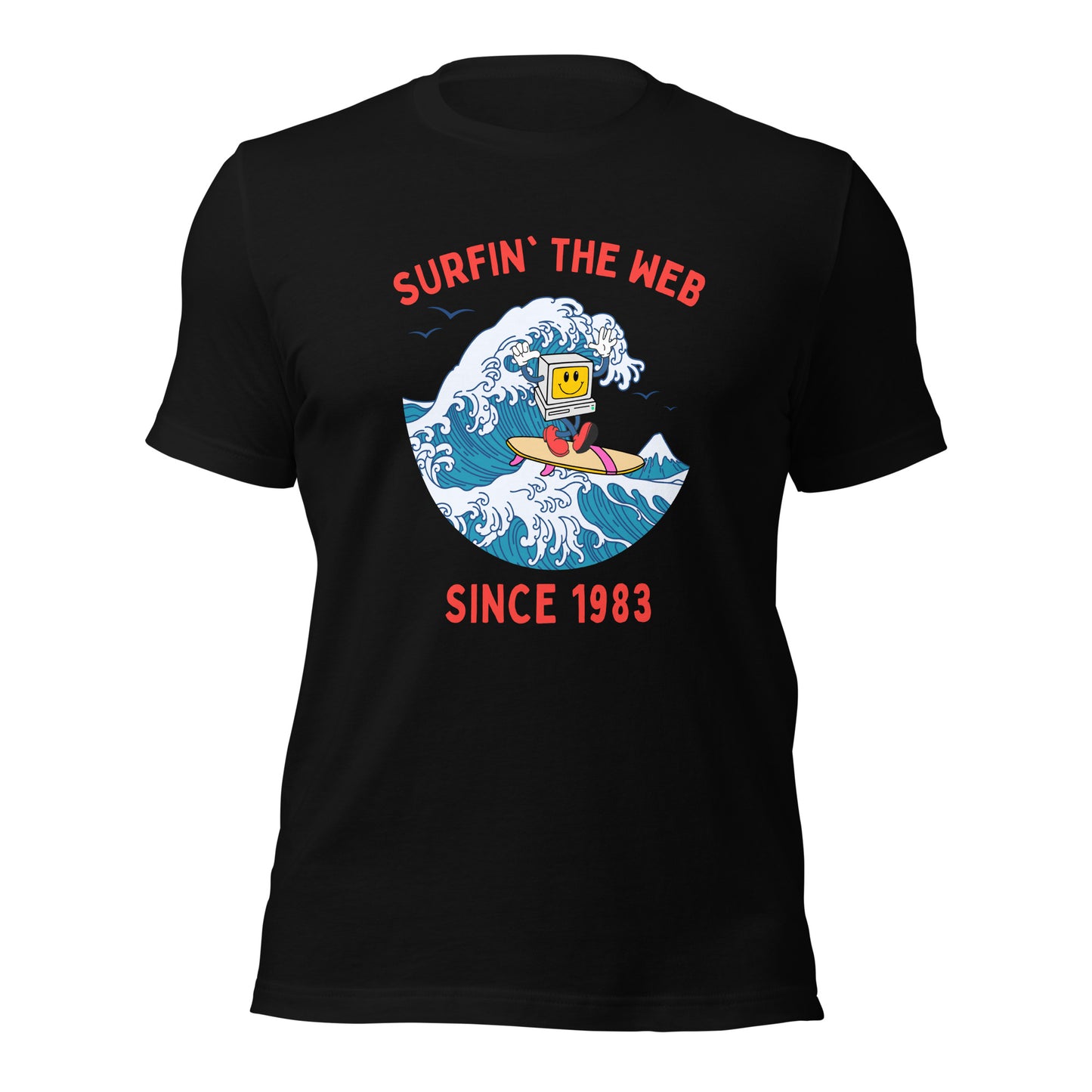 Surfin' The Web Since 1983 Unisex t-shirt