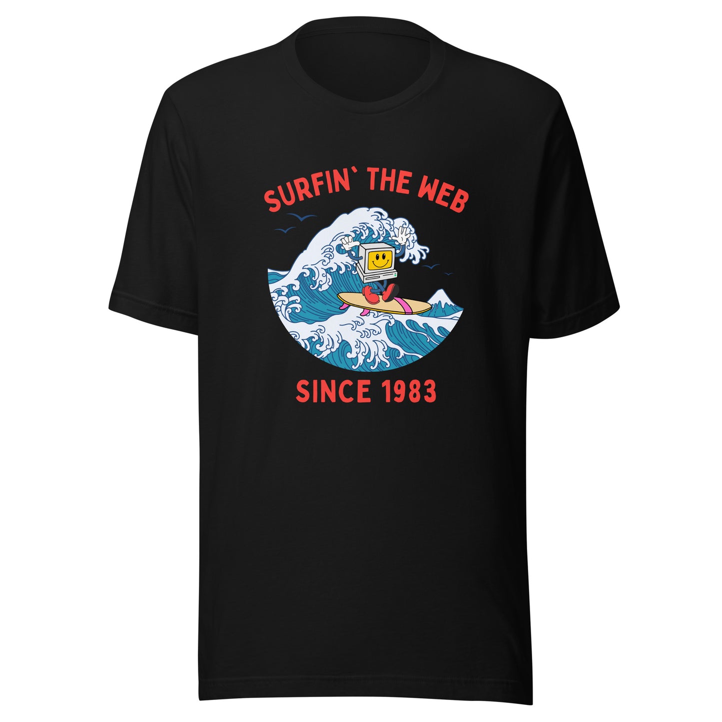 Surfin' The Web Since 1983 Unisex t-shirt