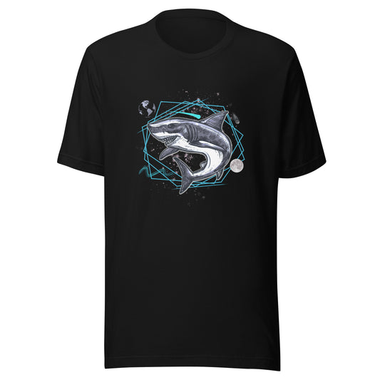 Underwater Galaxy Shark Unisex t-shirt