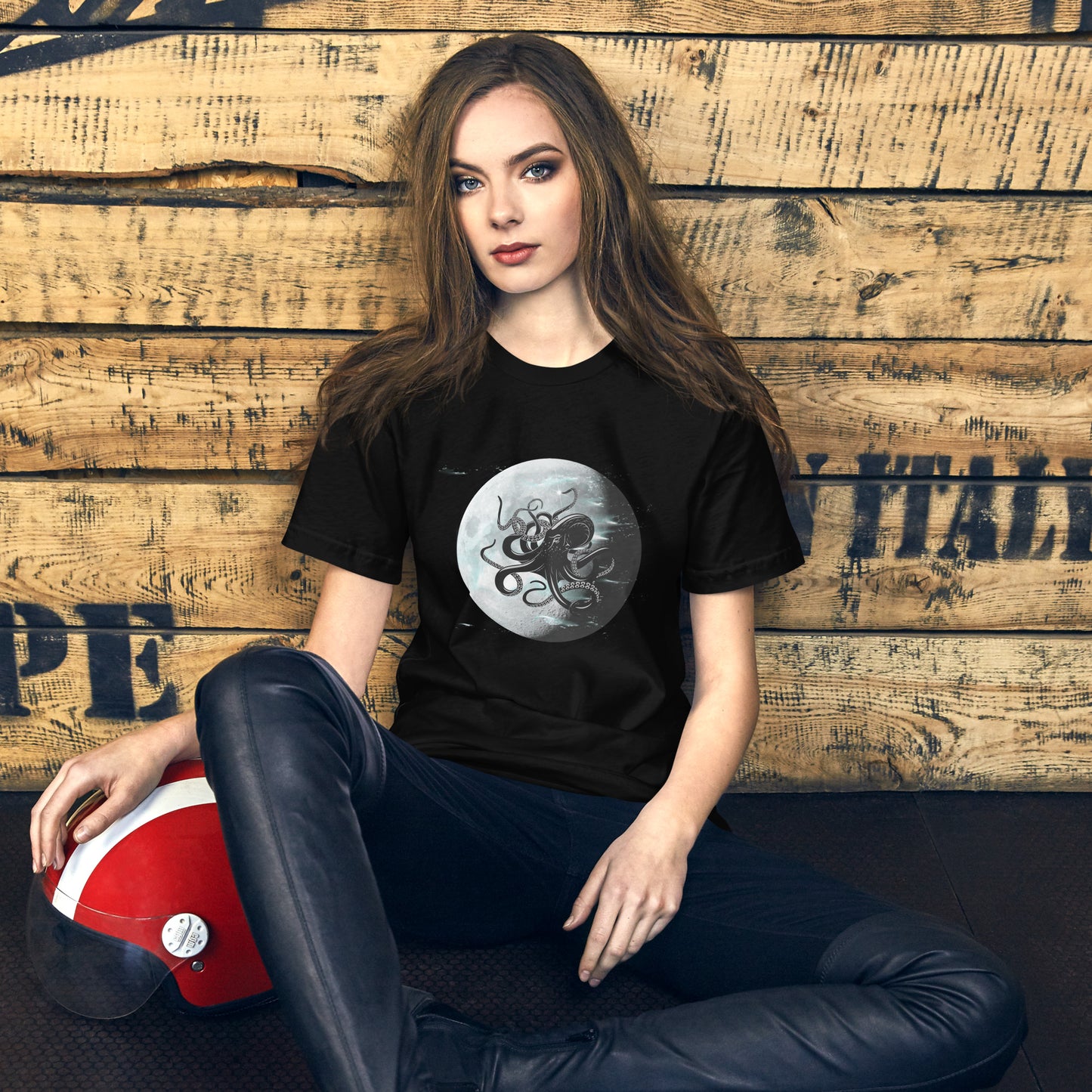 Octopus Moon Unisex t-shirt
