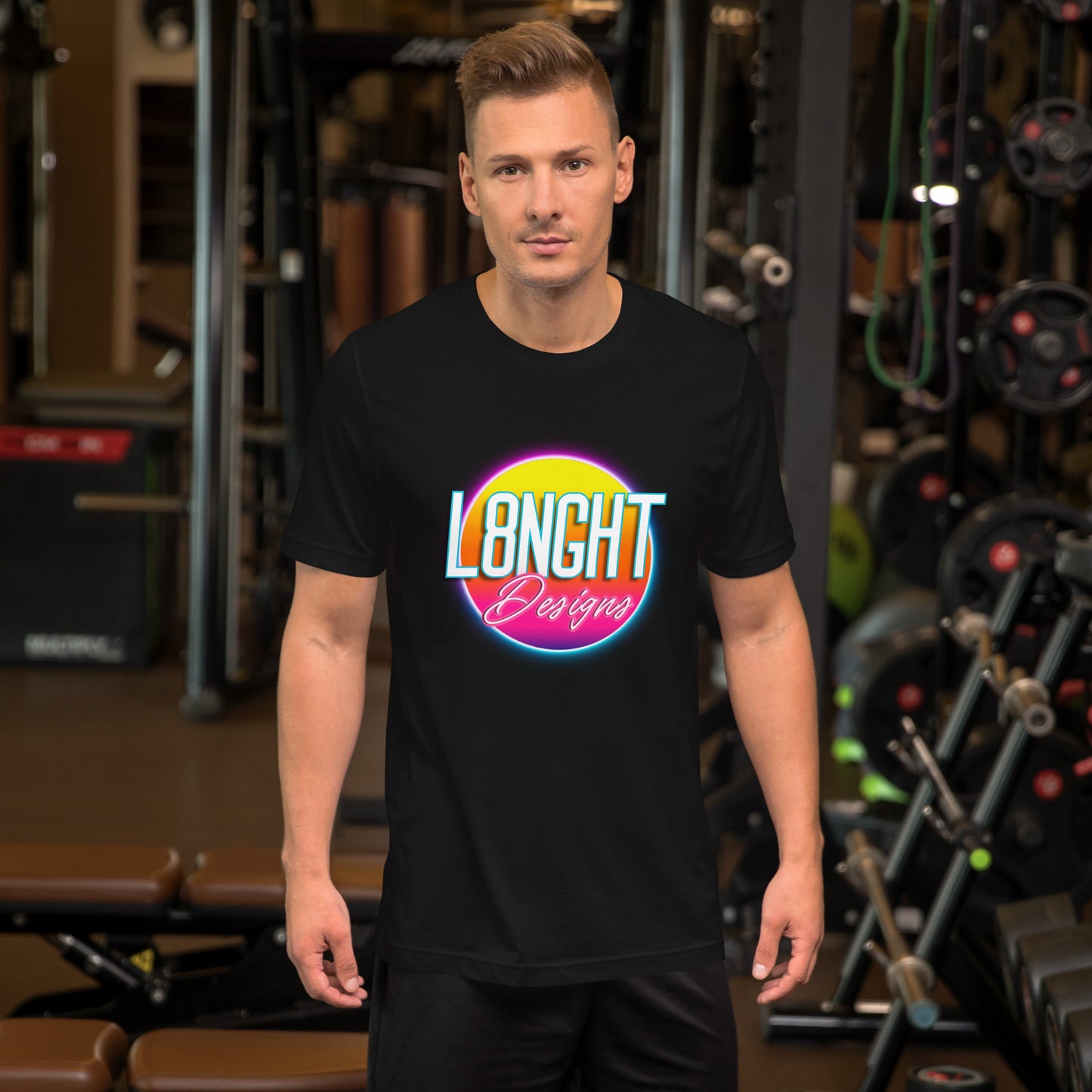L8NGHT 3D neon logo Unisex t-shirt