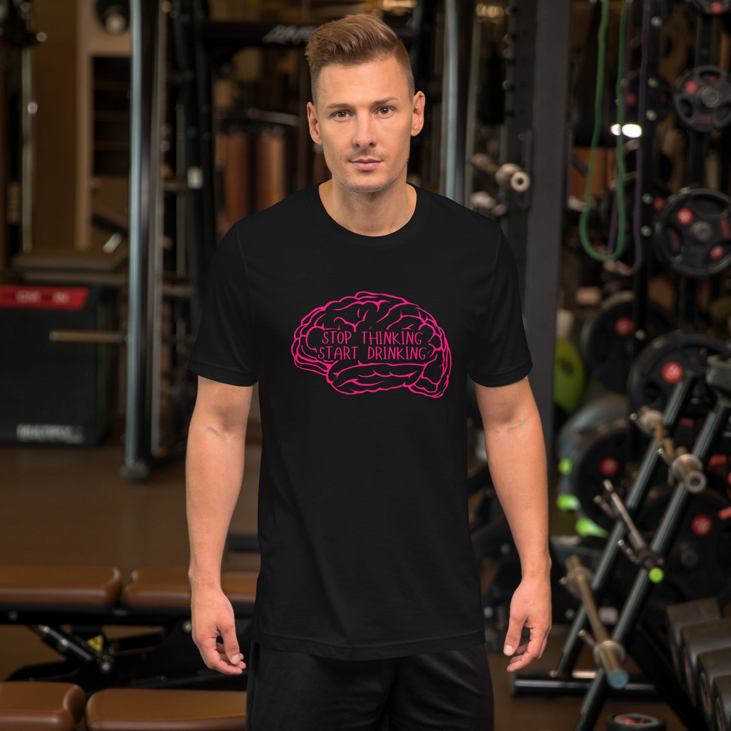 STOP Thinking START Drinking Unisex t-shirt
