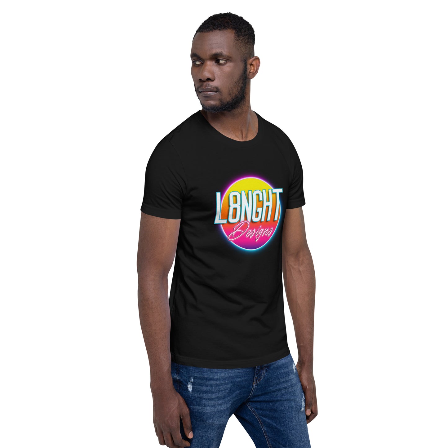 L8NGHT 3D neon logo Unisex t-shirt