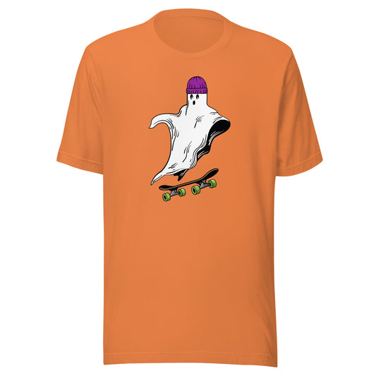 Skateboard Ghost Boo Unisex t-shirt