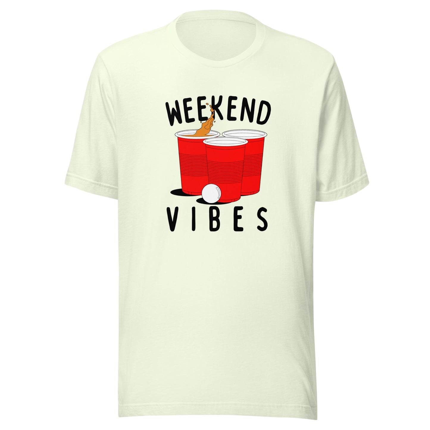 Weekend Vibes Beer Pong Unisex t-shirt