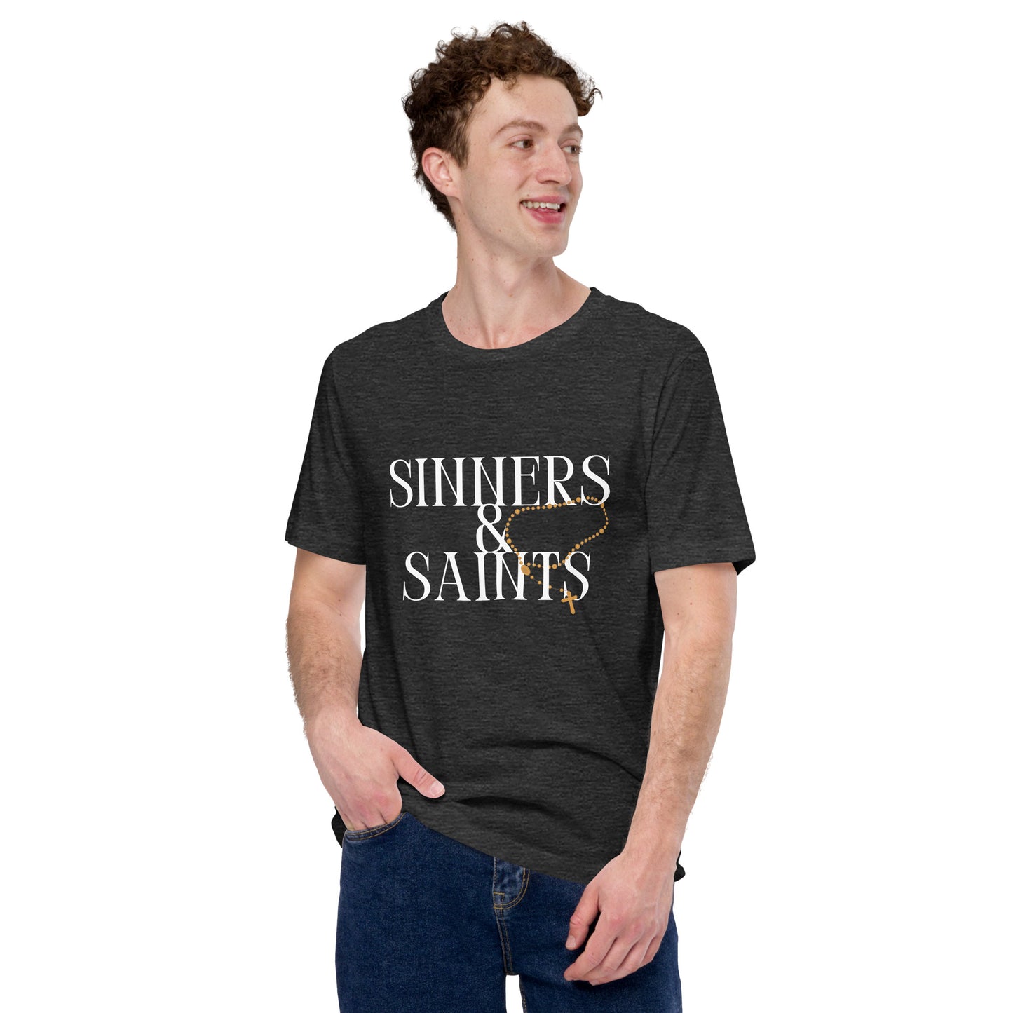 Sinners & Saints rosary Unisex t-shirt