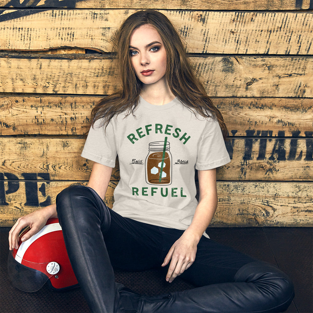 Cold Brew Coffee Refresh Refuel Unisex t-shirt