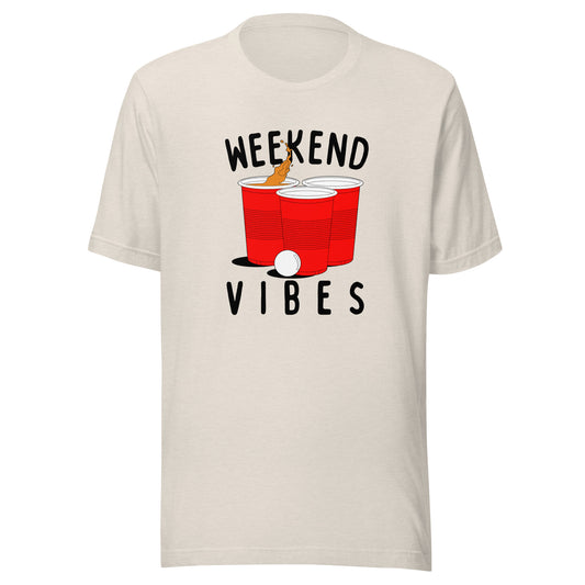 Weekend Vibes Beer Pong Unisex t-shirt