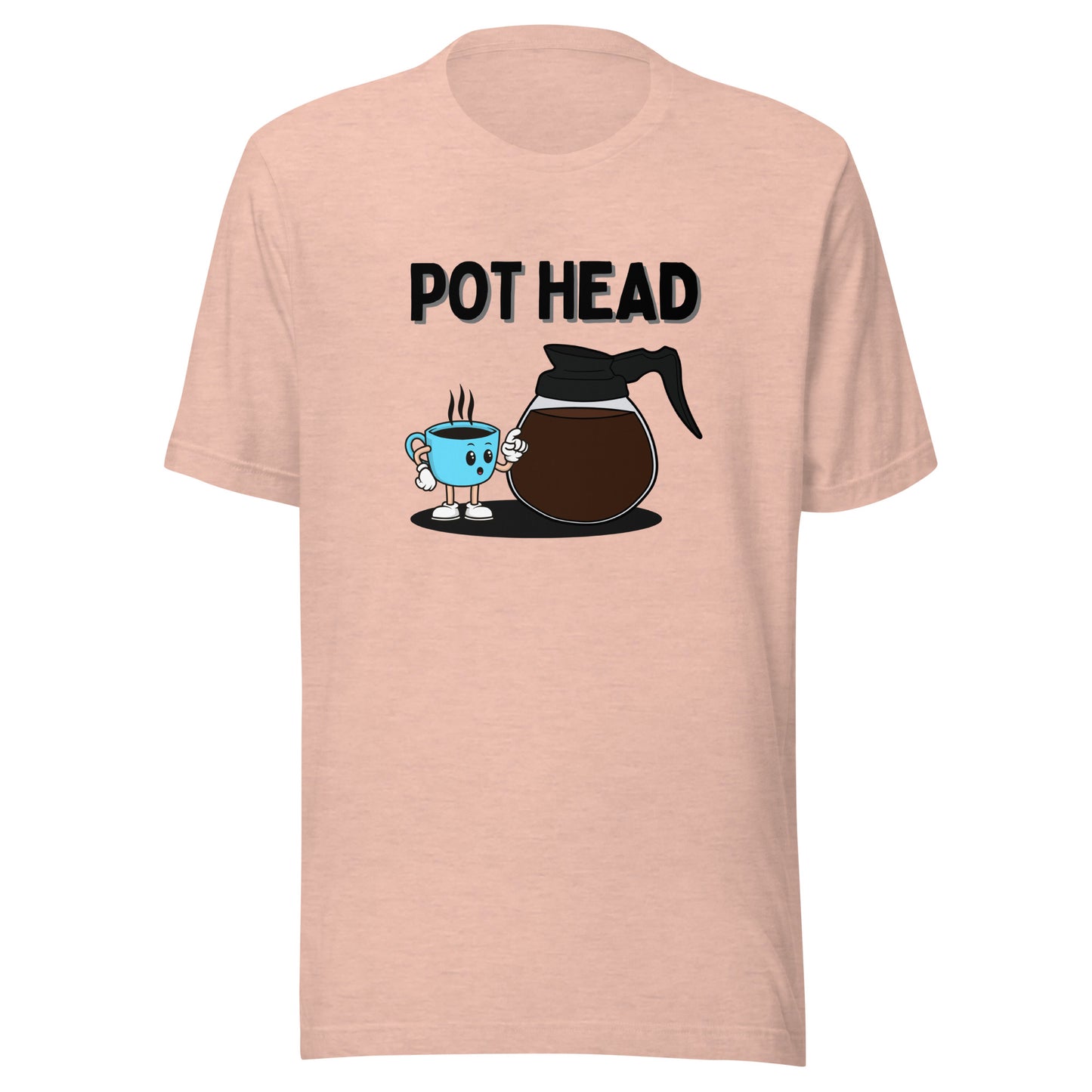 Coffee Pot Head Unisex t-shirt